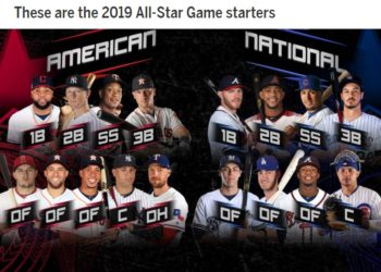 2019 메이저리그 올스타 선발 발표.