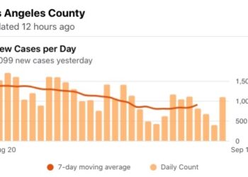 9월 17일 LA, 캘리포니아  및 전세계 코로나 현황