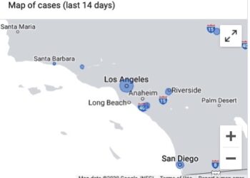 9월 20일 LA 카운티 및 미 전국 코로나 현황.. 양성반응 비율 10%