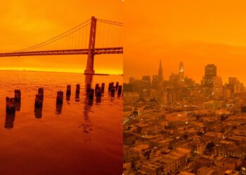 “블레이드 러너 한 장면” “화성에 온 듯” “핵겨울이 이런 모습?” 