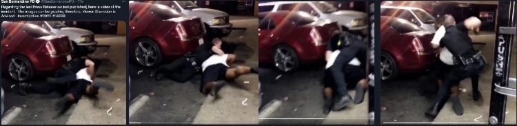 바닥 뒹굴며 경찰과 몸싸움  30대 남성, 경찰 총 맞고 사망