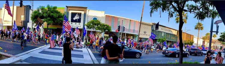 베벌리힐스∙다운타운서 트럼프 찬반 시위 