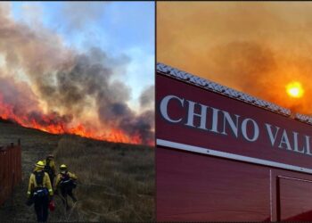 (2보)치노힐스 위험, 한인 등 6000가구 대피령..요바린다 블루리지 산불 접근 중 