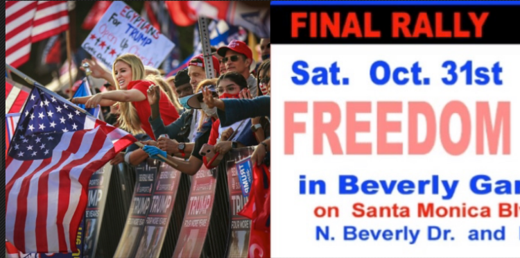 🔺 D-3🔺 트럼프 지지자들, 베벌리힐스서 대규모 시위