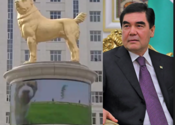 팬데믹에 국민 굶는데 초대형 금칠한 개동상 건립