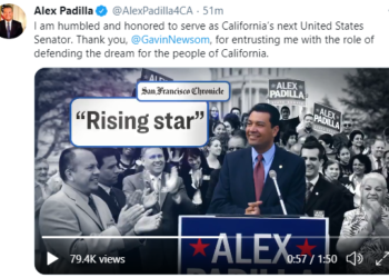 뉴섬 주지사, 해리스 후임 연방 상원의원에 알렉스 파디야 지명