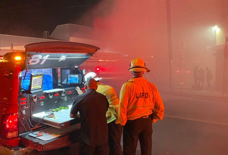 LA 다운타운 패션 디스트릭 상가 건물 화재 