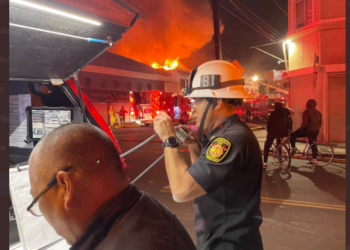 LA 다운타운 패션 디스트릭 상가 건물 화재 