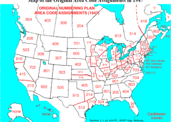 전화번호 지역 코드의 정치학..213,818, 310, 323 