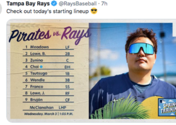 ‘여유 있는’ 최지만 4번 지명투자 선발출장