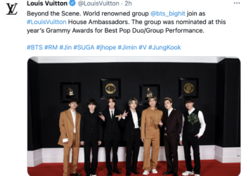 BTS, 루이비통 입는다.