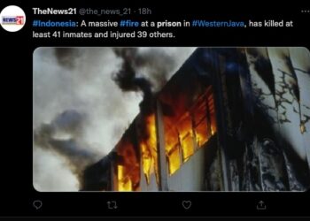 인도네시아 교도소 화재 대참사, 41명 사망