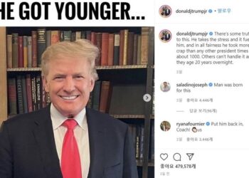 75세에 다시 젊어진 트럼프 “스트레스때문에 회춘?”