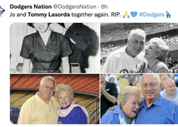 토미 라소다 전 다저스 감독 미망인 별세