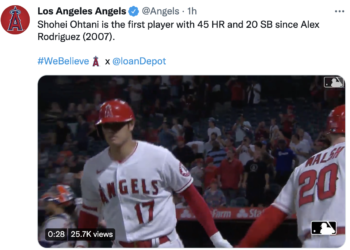 오타니, 홈런경쟁 끝나지 않았다.