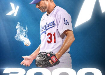 퍼펙트 놓쳤지만 통산 3000K!!! 맥스 슈워저