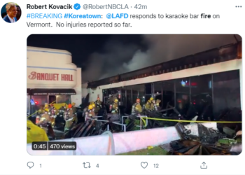 (속보)한인타운 버몬트 & 2가 쇼핑몰서 대형 화재..소방관 100여명 투입