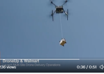 “하늘에서 택배가 내려와요”..월마트, 드론 택배 시작