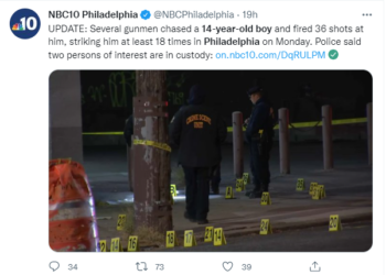 버스 기다리던 14살 소년, 18발 총격 받고 사망