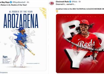 MLB 신인왕에 탬파베이 아로사레나·신시내티 인디아