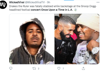 유명 래퍼 LA서 라이브공연 중 칼에 찔려 사망