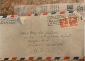 1953년 발송 편지, 68년만에 도착”남동생 출생 알린 엄마의 손편지”