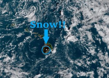 하와이 눈폭풍 경보, 30센티 적설 예고..본토는 눈가뭄