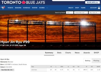 메이저리그 홈페이지서 류현진 얼굴 사라졌다.