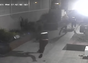 ‘아파트 주민에 총 겨눈 흑인 4인조’ …할리웃 미행 강도 충격 영상