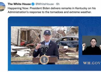 켄터키 간 바이든 “자연재해 피해액 올해만 990억달러”