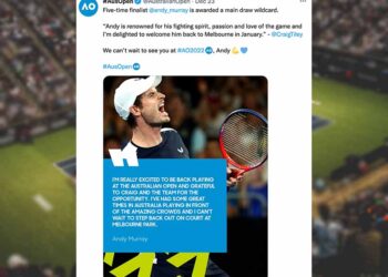 머리, 내년 호주오픈에 와일드카드로 출전