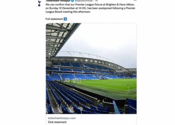 토트넘, 결국 정규시즌 경기 연기