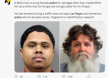 “1도 같지 않은데” 단지 이름 같다는 이유로 백인 대신 흑인 체포
