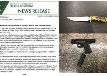 OC 월마트서 경찰, 환불사기 용의자에 총격