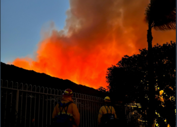 OC 라구나비치 대형 산불..주택가 확산중, 주민 수백명 대피령