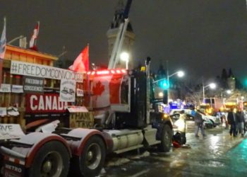 캐나다 트럭시위, 유럽 확산.. 물류 차질 등 심화