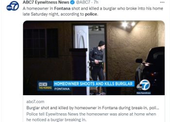 주택 침입 강도, 집주인 쏜 총에 맞아 숨져