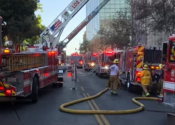 한인타운 6가 오피스 건물서 화재…한인추정 1명 사망(영상)