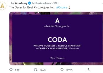 [94회 아카데미]청각장애아 ‘코다’ 작품상…스트리밍 영화 최초