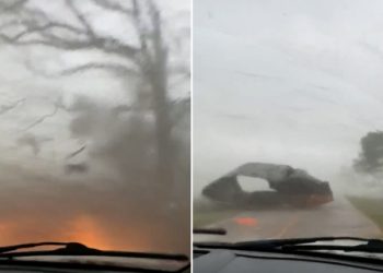 토네이도, 차에 탄 부부 덮쳐…중서부는 지금 ‘아수라장’