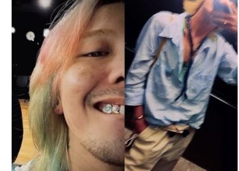 지드래곤, 무지개 머리에 치아 액세서리…”힙하네”