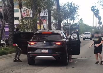 무법천지된 LA….한인타운 인근 신호대기 차량에 권총강도(영상)