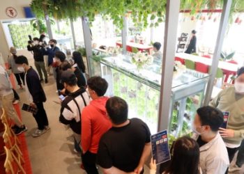 오바마 버거 뭐길래…강남서 길게 줄 선 사람들