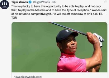 임성재 단독 선두..타이거 우즈 성공적 복귀