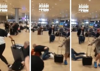 불발포탄 기념으로 챙긴 미 관광객..이스라엘 공항 아수라장