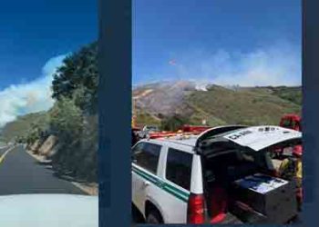 앤틸롭 밸리 산불 75에이커 전소