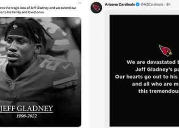 풋볼 유망주 교통사고로 사망..애리조나 카디널스 제프 그래드니