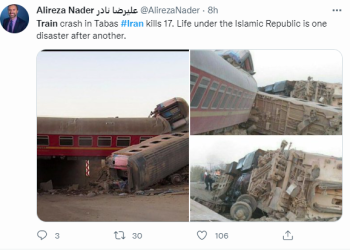 이란 열차 탈선 사고로 최소 21명 사망