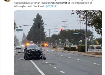 컴튼 교차로서 차량묘기 중 충돌, 여성 두 명 사망