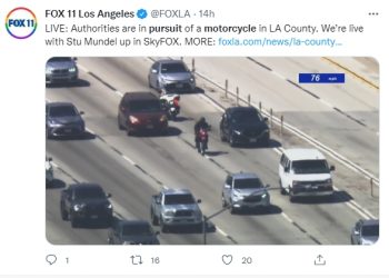 ‘위험천만’ LA 도심 오토바이 추격전…프리웨이 오가다 실버레익서 체포